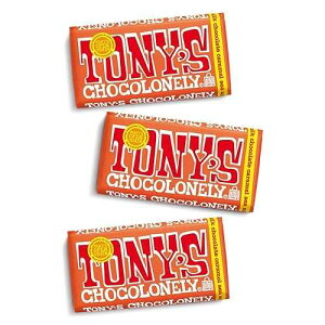 Tony's Chocolonely Tony s Chocolonely 32% Milk Chocolate Caramel Sea Salt Bars - Caramel Sea Salt Chocolate, Belgium Chocolate, No Artificial Flavoring, Fairtrade & B Corp Certified - 6.35 Oz, 3 Bars