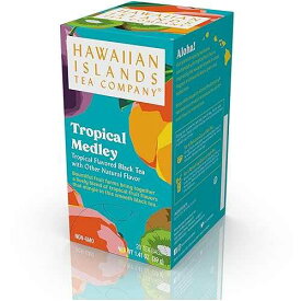 HAWAIIAN ISLANDS TEA COMPANY Hawaiian Islands Tropical Fruit Medley Black Tea, All Natural - 20 Teabags