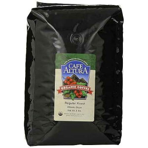 JtF AgD[ SI[KjbNR[q[AM[[Xg (pbP[WقȂꍇ܂) Cafe Altura Whole Bean Organic Coffee, Regular Roast (Pack May Vary)