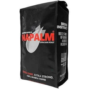 Napalm Coffee Extra Dark Roast Whole Bean Arabica Small Batch Roasted, 12 Ounce