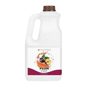 Tea Zone J1075 64 fl. oz Plum Syrup for Tea, Beverages, Sweets, Cocktails Blending