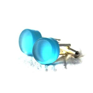Generic Glassoholics Gin Cufflinks - Made from Recycled Bombay Sapphire Bottle