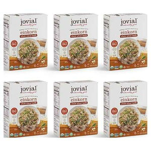 Jovial Einkorn 100% Organic Whole Grain Fusilli - Einkorn Pasta, High Protein, Non-GMO, USDA Certified Organic, Lower Carb, Delicious Pasta Made in Italy - 12 Oz, 6 Pack