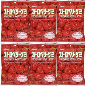 ts O~LfB 3.77IX (6) t䐻 Kasugai Strawberry Gummy Candy 3.77oz (6 Pack)