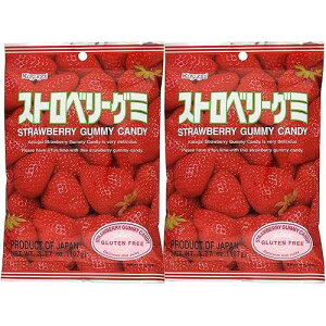 ts O~LfB 3.77IX (2pbN) t䐻 Kasugai Strawberry Gummy Candy 3.77oz (2 Pack)