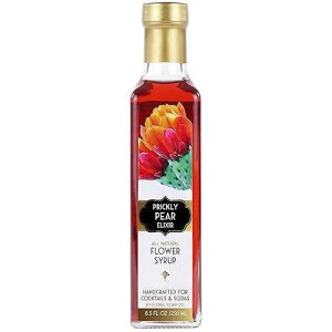 Floral Elixir Co. - All Natural FLOWER Syrup for Cocktails & Sodas, 8.5 oz (Prickly Pear)