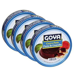 Guava Puree Paste by Goya, Guava Jelly for Breakfast Pastries, Guava Concentrate Jam Made With Guava Pulp, Pasta de Guava, Latin Cooking and Baking Kitchen Staple, 21 oz Cans, Pack of 4