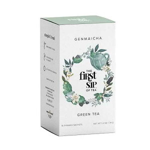 Genmaicha Green Tea Bags - Toasted, Roasted Brown Rice - Japanese Korean Restaurant Tea, Low Caffeine - 16 Cups | The Spice Hut, First Sip