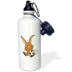 3dRose Funny Cute Sloth Riding Llama Cartoon Flip Straw 21oz Water Bottle