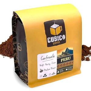 Peruvian Coffee, Ground Coffee, Premium Peru Cenfrocafe Single Origin Fresh Roasted Ground Coffee Cubico Coffee 12 Ounce Bag