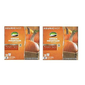 O[ }Ee tFAg[hFpvL XpCX K Jbv 36  (18  2 pbN) Green Mountain Coffee Roasters 36 Green Mountain Fair Trade Certified Pumpkin Spice K-Cups (2 packs of 18)