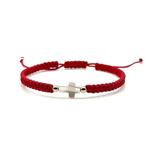 �����p�^�C�j�[�N���X�}�U�[�I�u�p�[�����b�h�X�g�����O�u���X���b�g Pulsera de Proteccion CRUZONE Tiny Cross Mother of Pearl Red String Bracelet for Women Pulsera de Proteccion