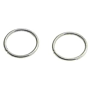 �ɏ����a 8mm�A���^ 22 �Q�[�W �A���Q���`�E�� �t�[�v �g���K�X �C�������O Fashion Art Jewelry Silver Hoop Earrings Cartilage Nose Septum Ear Helix Tragus Multiple Piercing Jewelry for Women Hypoallergenic Tiny Hoops (8mm / 22