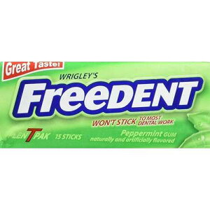t[fg yp[~gK v - T - pbN (12 ) Freedent Peppermint Gum Plen - T - Pack (12 count)