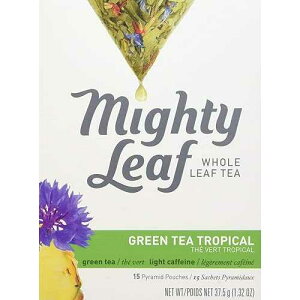 }CeB[t O[eB[AgsJA1.32IX 15pE` Mighty Leaf Green Tea, Tropical, 1.32oz 15 Pouches