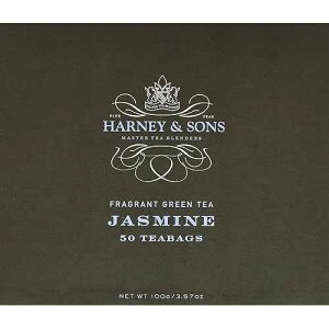 Harney & Sons Fine Teas ジャスミンの香りの緑茶 - 50 ティーバッグ Harney & Sons Fine Teas Jasmine Fragrant Green Tea - 50 Teabags
