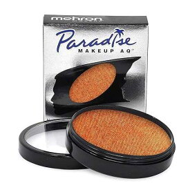 Mehron Makeup Paradise Makeup AQ Pro Size Stage & Screen, Face & Body ting, Special FX, Beauty, Cosplay, and Halloween Water Activated Face t & Body t 1.4 oz (40 g) (Metallic Orange)
