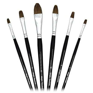 Magic Touches Making Life Magical Magic Touches Artist t Brush Set (6 Sizes), Natural Sable Filbert Tip, Best Absorption Smoothest Flow for Watercolor Oil Acrylic Gouache, ting Art Supplies for Beginners to Professio