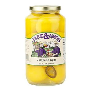 WFCNAX ny[jsNXGbOA32IX r Jake & Amos Jalapeno Pickled Eggs, 32 Oz. Jar