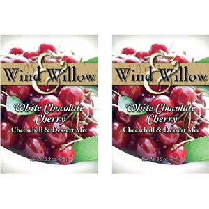 Wind & Willow �X�C�[�g �`�[�Y�{�[���ƃf�U�[�g �~�b�N�X - 3.5 �I���X (2��) (�z���C�g�`���R���[�g�`�F���[) Wind & Willow Sweet Cheeseball and Dessert Mix - 3.5 Oz. (2-pack) (White Chocolate Cherry)