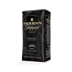 Cafe Santo Domingo INDUBAN Induban Gourmet, 16 oz Bag, Ground Coffee, Medium Roast - Premium 100% Arabica Coffee from the Dominican Republic (Pack of 1)