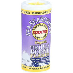 Maine Coast Sea Seasonings - gv uh t[N - 1 IX̃VF[J[ - 3 ̃P[X Maine Coast Sea Seasonings - Triple Blend Flakes - 1 oz Shaker - Case of 3