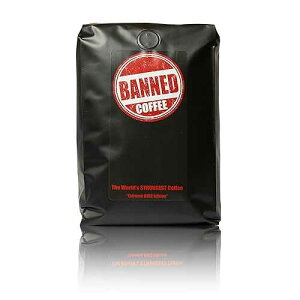 Banned Coffee Whole Bean World's Strongest Coffee - Super Strong Caffeine Content - Our Best Flavor Medium Dark Roast (Whole Bean, 2 lb)