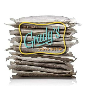 GRADY'S COLD BREW Coffee Pouches / New Orleans Style - DECAF / 100% Arabica Ground Coffee & Chicory / 12 Bundles of 4 Easy-to-Brew Bean Bags / Makes 144 drinks