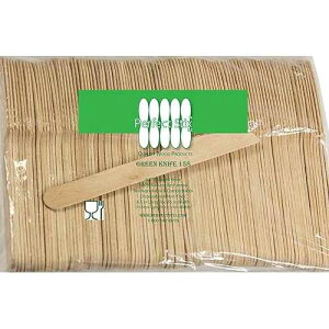 Perfect Stix - PS Wooden Knife 250CT Green Knive 158-250ct Disposable Wooden Knives (Pack of 250)