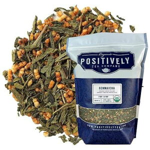 Organic Positively Tea Company, Genmaicha, Green Tea, Loose Leaf, 16 Ounce