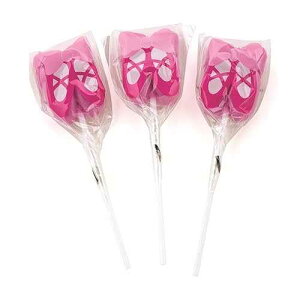 Fun Express Ballerina Ballet Shoe Suckers (individually wrapped set of 12) Dance Birthday Party Favors