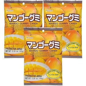 t}S[O~LfB 3.59IX (3pbN) t䐻 Kasugai Mango Gummy Candy 3.59oz (3 Pack)