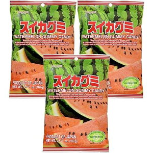 tXCJO~LfB 3.77IX (3pbN) t䐻 Kasugai Watermelon Gummy Candy 3.77oz (3 Pack)