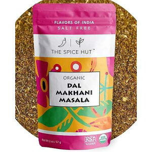 The Spice Hut Spice Hut - Dal Makhani Lentil Seasoning Organic, Salt-Free, Indian Lentil Spice Mix Masala for Cooking flavorful Toor, Moong, Urad Dal, Beans / All-Natural, Kosher, Gluten Free, Vegan, Keto -No MS