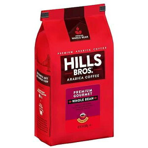 Hills Bros. Gourmet Whole Bean Coffee Medium Roast - Arabica Coffee Beans Smooth Full-Bodied Medium Blend Coffee With Subtle Chocolate Notes (24 Oz. Bag)