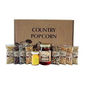 Amish Country Popcorn 4 Ounce Variety Gift Sets Old Fashioned, Non-GMO and Gluten Free (Closed Variety Gift Set, 8-4 Ounce)