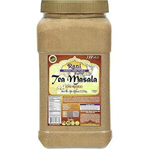 Rani Brand Authentic Indian Products Rani Tea (Chai) Masala Indian Spice Blend 80oz (5lbs) 2.27kg Bulk PET Jar ~ All Natural | Vegan | Gluten Friendly | Salt & Sugar Free | NON-GMO | No Colors | Indian O