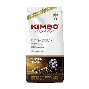 キンボ エクストラ クリーム エスプレッソ ホールビーンズ 2.2ポンド/1000g Kimbo Extra Cream Espresso Whole Beans 2.2lb/1000g