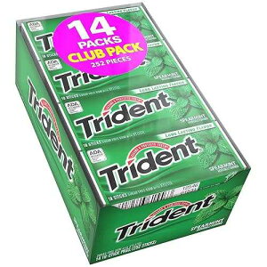 gCfg VK[t[K (XyA~gA18A12pbN) Trident Sugar Free Gum (Spearmint, 18-Piece, 12-Pack)