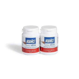 Epic Mints - Aspartame Free 100% Xylitol Mints - Sugar Free Mints Cinnamon Flavored, 180 Pieces (Pack of 2)