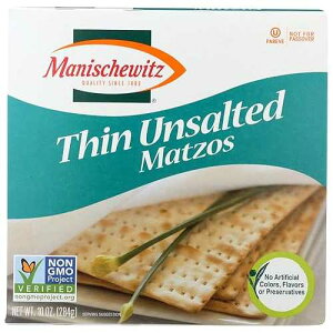 Manischewitz Passover Matzo Thin Unsalted, 9 Ounce, Kosher for Passover (Pack of 1)
