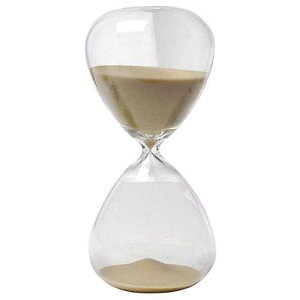 Winterworm Large Fashion Colorful Sand Glass Sandglass Hourglass Timer Clear Smooth Glass Measures Home Desk Decor Xmas Birthday Gift (60 Minutes, Brown)