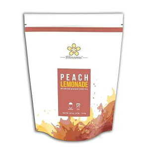 s[` l[h hN ~bNX - 4 |h obO Blossoms By Java Frost Peach Lemonade Drink Mix - 4 LB Bag