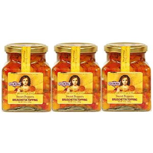 Gia Russa �X�C�[�g�y�b�p�[ �u���X�P�b�^ �g�b�s���O 10 �I���X (3 �p�b�N) Gia Russa Sweet Pepper Bruschetta Topping 10 oz (3 Pack)