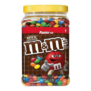M&M'S ~N LfB[ W[A`R[gA62 IX M&M'S Milk Candies Jar, Chocolate, 62 oz