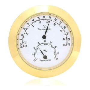 Guitar Violin Thermometer Hygrometer, Alloy Meter Temperature and Humidity Meter Thermometer for Violin Guitar Case Instrument Care (Gold) Aramox Guitar Violin Thermometer Hygrometer, Alloy Meter Temperature and Humidity Me