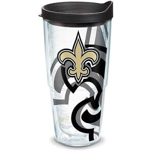 Tervis Made in USA Double Walled NFL New Orleans Saints Insulated Tumbler Cup Keeps Drinks Cold & Hot, 24oz, Genuine