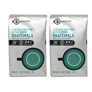 Aldi BARISSIMO 100% ARABICA Ground Coffee 12oz bag / One-way Freshness Valve Package (Guatemala Medium Roast, 2 Count)