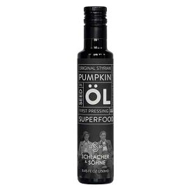 S SCHLACHER & SÖHNE SS 1889 Schlacher & S hne Styrian Pumpkin Seed Oil: 100% Pure, Cold Pressed, Non GMO, Gluten Free, Vegan, May Helps in Hair , Made in Austria (8.4 FL OZ of 250 ml)