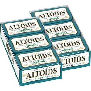 ALTOIDS Mint Candy, Classic Wintergreen Breath Mints Bulk Box, 1.76 oz, 6 Count, Pack of 2 ALTOIDS Mint Candy, Classic Wintergreen Breath Mints Bulk Box, 1.76 oz, 6 Count, Pack of 2